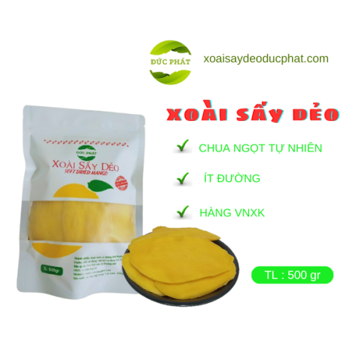 XOÀI SẤY DẺO ĐỨC PHÁT 500GR (GIÁ SỈ)