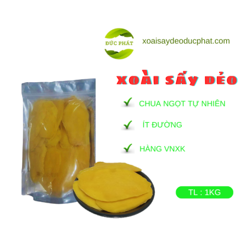 XOÀI SẤY DẺO ĐỨC PHÁT 1KG (GIÁ SỈ)