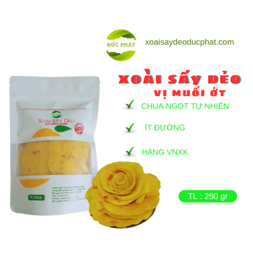 XOÀI SẤY DẺO MUỐI ỚT 250GR (GIÁ SỈ)